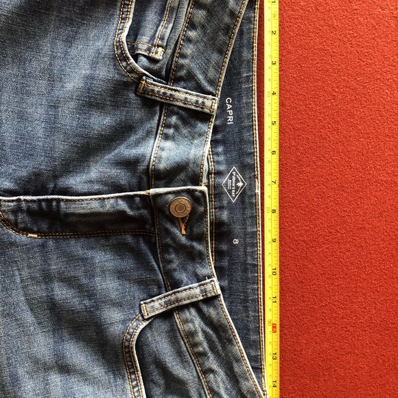 Stonewashed denim capris size 8 - Picture 4 of 4
